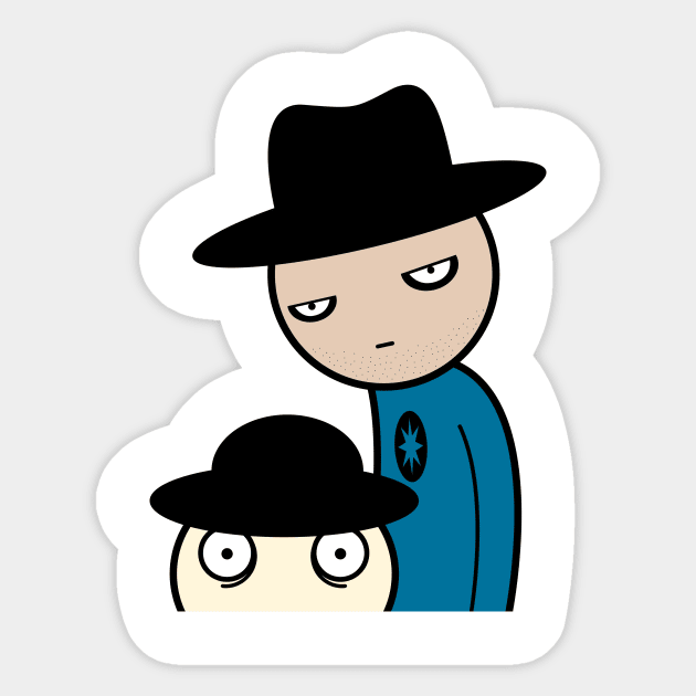 Funny Cartoon Cowboys Sticker by Drop23